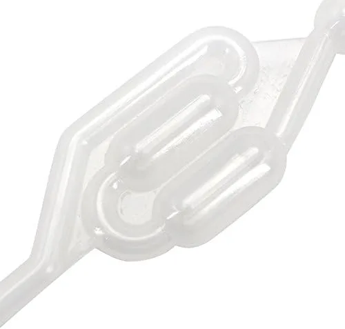 Miniatura 5 de 1PCS Airlock, tipo gemelo de la burbuja de aire de la burbuja S de la forma de S para la fabricación de la cerveza del vino