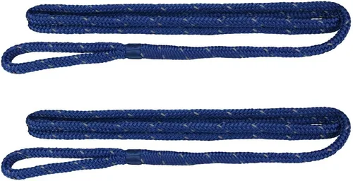 Miniatura 20 de Extreme Max 3006.2168 BoatTector Premium Línea de Guardabarros de Nailon de Doble Trenza Paquete de Valor de 2 - 3/8" x 6', Negro