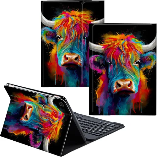 Miniatura 49 de Funda para Samsung Galaxy Tab S6 Lite 2022/2020 Teclado inalámbrico desmontable y cubierta de cuero PU Funda protectora para tableta para Samsung