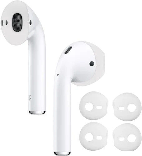 Miniatura 7 de Zotech 2 pares de auriculares para Apple EarPods y AirPods 1 y 2, súper delgados de goma delgados y accesorios para la piel (paquete de color)