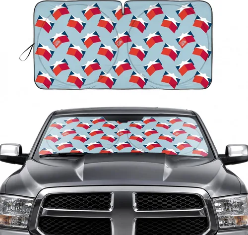Miniatura 10 de BDK Parasol para parabrisas de automóvil, 250 aniversario de EE.UU., patriótico, acordeón, plegable, protección UV, bloqueador de calor, cubierta
