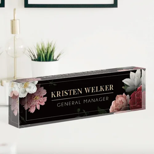 Miniatura 46 de Placa de Nombre Personalizada, Decoración de Oficina Personalizada - Accesorio de Escritorio de Acrílico, Regalos de Oficina para Empleados