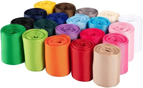 Miniatura 3 de UnionJoy Cinta de grogrén de 1-1/2 pulgadas perfecta para lazos, manualidades, boda, arreglo floral, surtido de 20 colores, cinta de 1.5 pulgadas x