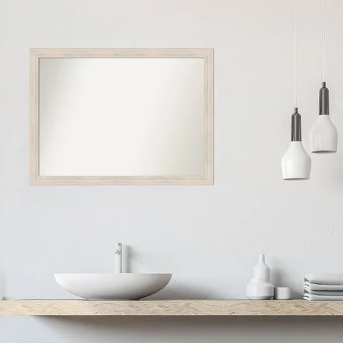 Miniatura 457 de Amanti Art Espejo personalizado, espejo estrecho de baño de oro blanco, espejo de pared o espejo de tocador de baño sobre el fregadero