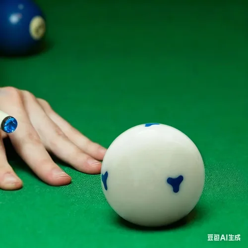 Miniatura 4 de Bola de billar blanca de repuesto de 2-1/4", bola blanca de taco, bola azul de 6 puntos AAA, 6 onzas, 6.00 oz, accesorios para mesa de billar CLOVER