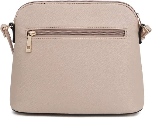 Miniatura 2 de SG SUGU - Bolsa cruzada Lunar ligera y de tamaño mediano, forma de cúpula, bolsa de hombro con borla, bolsillo con cremallera, correa ajustable