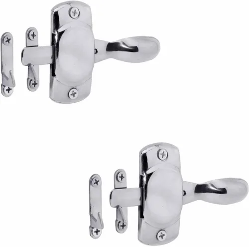 Miniatura 19 de Renovators Supply Manufacturing Cerradura de puerta de hierro forjado negro de 6.5 pulgadas con herrajes de montaje