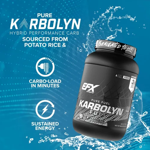 Miniatura 4 de EFX Sports Karbolyn Fuel Polvo de Carbohidratos de Absorción Rápida Carga de Carbohidratos, Energía Sostenida, Recuperación Rápida Libre