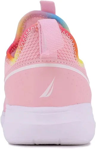 Miniatura 3 de Nautica Tenis deportivos sin cordones para niñas jóvenes, elegantes zapatos para correr y tenis para niños pequeños y grandes
