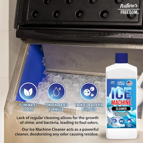 Miniatura 8 de Nature's Freedom - Limpiador concentrado para máquina de hielo fabricado en Estados Unidos, 1 cuarto de galón, ideal para máquinas de hielo
