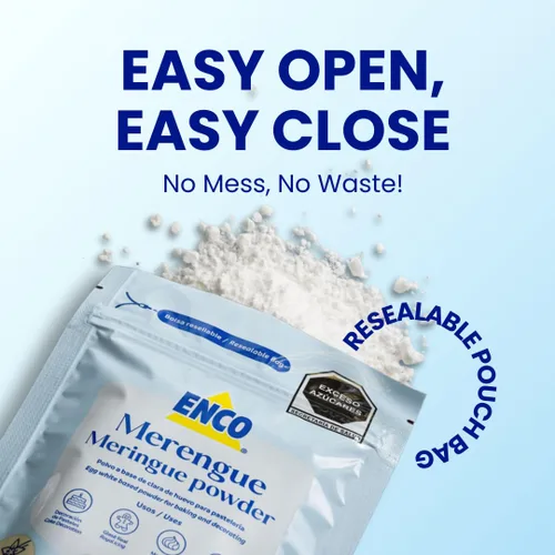 Miniatura 4 de ENCO Merengue Powder 8.8 oz: perfecto para glaseado real, galletas de merengue, crema de mantequilla americana y más - Sabor vainilla