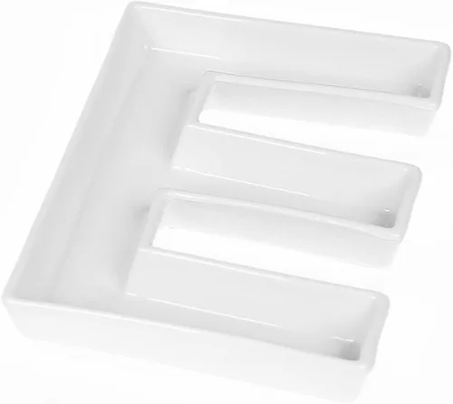 Miniatura 22 de Coffeezone - Plato de cerámica para dulces y nueces, decoración para bodas y fiestas, Blanco