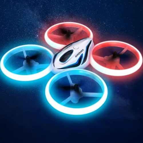 Dron para niños y adultos, 3 baterías de 24 minutos de tiempo de vuelo, cuadricóptero RC anticolisión con luz LED, retención de altitud, regalos