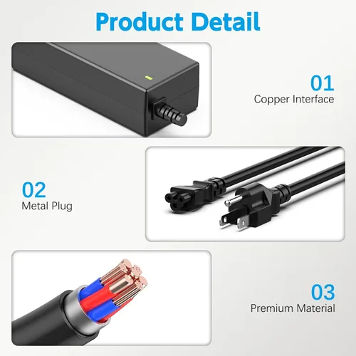 Miniatura 6 de Cargador para portátil de 45 W, 20 V, 2.25 A, compatible con Lenovo Ideapad 100 110 110s 120s 310 320 320s 330 330s 510 510s 710s; Yoga 710 11 14