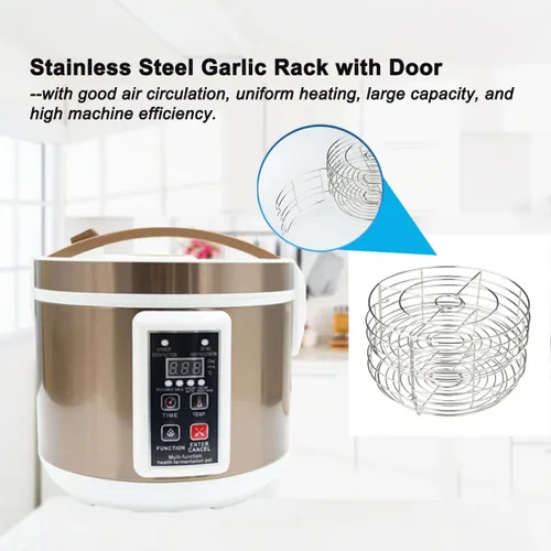 Miniatura 4 de INTSUPERMAI Fermentador multifuncional de 6 L para ajo negro, yogur, natto, arroz dulce, fermentadores control inteligente automático completo