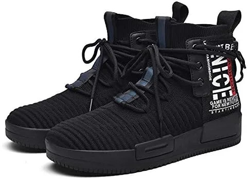 Miniatura 3 de RUNMAXX - Tenis para caminar para hombre a la moda con cordones con estilo tenis para correr atléticos casuales