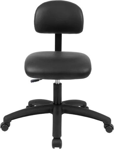 Miniatura 27 de Serie FSS Silla de asiento cuadrado de altura baja (43.2 cm - 55.9 cm) de asiento. Vinilo de tela - para oficina, garaje, escritorio, taller