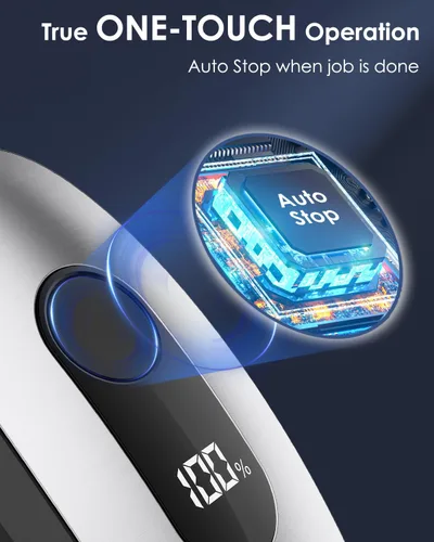 Miniatura 3 de Canslab Abrelatas eléctrico recargable IRON: fácil almacenamiento de montaje en pared, parada automática inteligente y pista de batería LED