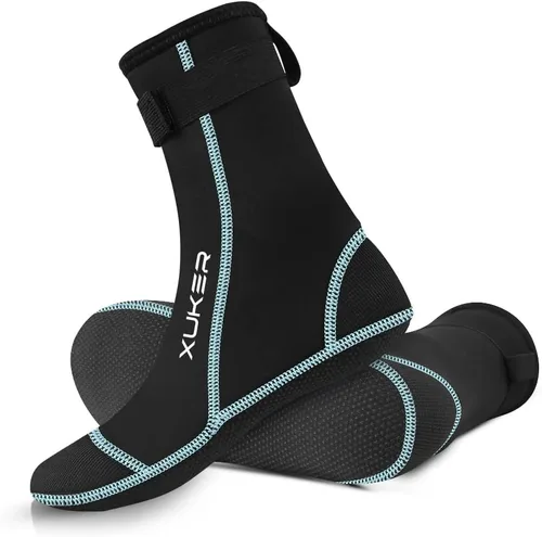 Miniatura 5 de XUKER Calcetines de agua de neopreno de 0.118 in, calcetines de voleibol de playa a prueba de arena, calcetines de buceo para deportes acuáticos al