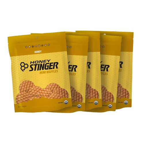 Miniatura 20 de Honey Stinger Gofre de Mantequilla de Maní Orgánica, Stroopwafel Energético para Ejercicio, Resistencia y Rendimiento, Nutrición Deportiva