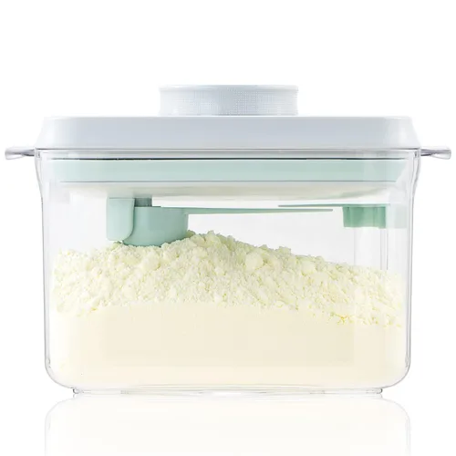 Miniatura 11 de Contenedor de Leche en Polvo para Bebés - Dispensador de Fórmula Hermético de 2300ml con Cuchara y Raspador, Sin BPA, Transparente, 28OZ, 1.76LB, 28