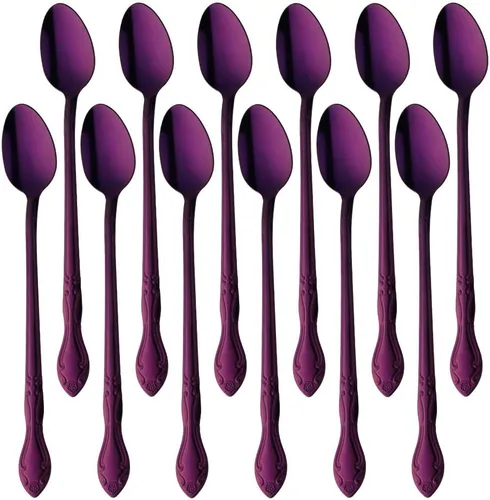 Miniatura 41 de Juego de 12 cucharas de café, mini cucharas de café, cucharas de espresso de acero inoxidable, cucharas pequeñas para postre, té, aperitivo, 4.6