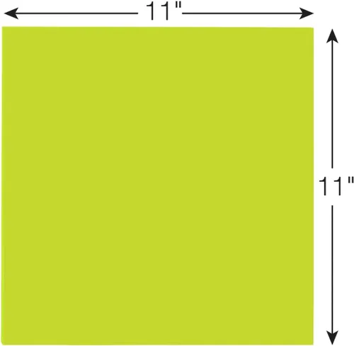 Miniatura 5 de Post-it Notas grandes súper adhesivas, 11 pulgadas x 11 pulgadas, notas adhesivas extra grandes verde neón, 1 bloc, 30 hojas, ideal para tableros