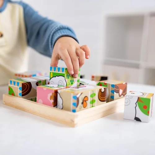 Miniatura 7 de Rompecabezas en cubo de granja de Melissa & Doug, Multicolor