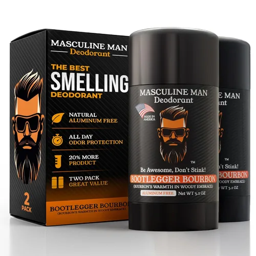 Desodorante para hombres - Desodorante para hombre sin aluminio, desodorantes naturales, protección contra el sudor para axilas, desodorantes sin