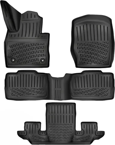 Miniatura 13 de RizLiner Ford Maverick 2022-2026 (sin modelos híbridos) Alfombrillas 3D de ajuste personalizado compatibles con Ford Maverick, tapetes de goma