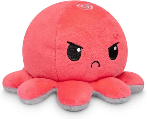 Miniatura 36 de TeeTurtle - El Peluche de Pulpo Reversible Original - Azul Claro + Azul Oscuro - Lindos Animales de Peluche Sensoriales Fidget Que Muestran Tu