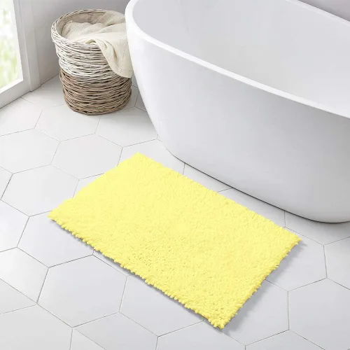 Miniatura 236 de Walensee Alfombra de baño antideslizante (24x17 pulgadas, rosa polvoriento) absorbente de agua, súper suave, lanuda de felpilla, lavable a máquina
