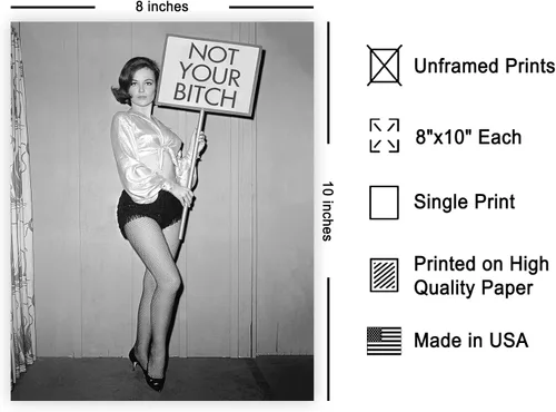 Miniatura 2 de Poster Master Póster de Not Your Bitch – Impresión feminista – Arte de fotografía – Arte de empoderamiento de la mujer – Regalo para hombres