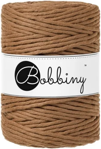 Miniatura 23 de Bobbiny Cordón de macramé XXL de 0.197 in de una sola capa (aguamarina), 108 yardas/330 pies (100% algodón reciclado)