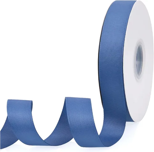 Miniatura 27 de Cinta de grogrén de doble cara de color liso azul bebé de 1-1/2 pulgadas x 50 yardas para envolver regalos, bodas, fiestas, manualidades, lazos