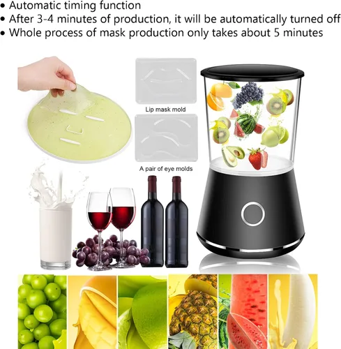 Miniatura 4 de Hozee Máquina para hacer cremas faciales, tratamiento facial, máquina para hacer mascarillas de frutas y verduras, máquina de mascarilla facial