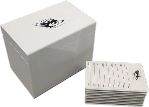Miniatura 5 de May healthbeauty - Caja de almacenamiento de pestañas acrílicas de 10 capas, organizador de maquillaje, pestañas postizas, soporte para paletas