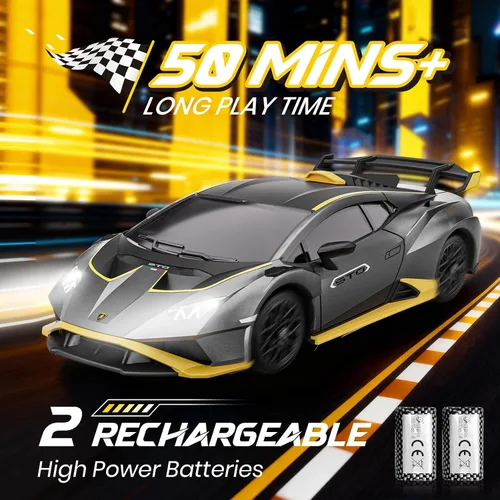 Miniatura 5 de Lamborghini - Auto de control remoto, escala 1:18, auto de juguete Lamboghini con licencia oficial, autos RC geniales para niños y adultos de 4, 5