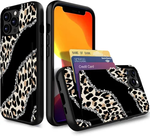 Miniatura 116 de Funda para iPhone Air, funda tipo cartera con ranura para tarjeta oculta, a prueba de golpes, TPU y PC, funda protectora de doble capa para iPhone