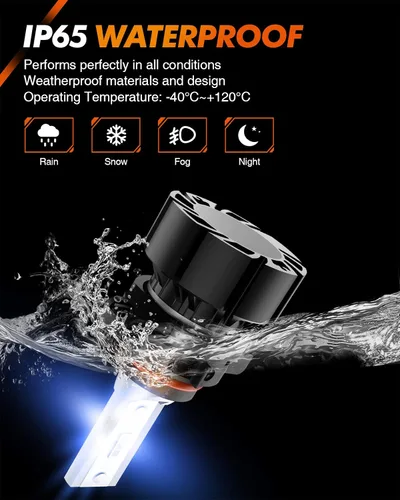 Miniatura 6 de SEALIGHT Bombillas LED antiniebla 2504 PSX24W color azul, 4000 lúmenes, 12 W, alta potencia, 2504 PSX24W LED antiniebla DRL bombillas de repuesto