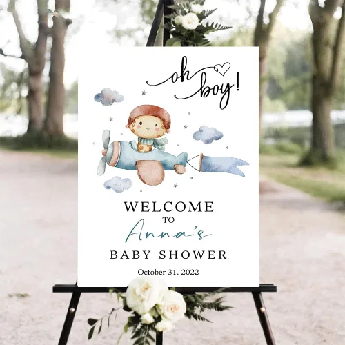 Miniatura 5 de Personalized Baby Shower Welcome Sign, Baby Shower Decoration Customised Baby Shower Party Sign Decor, Baby Shower Sign, Yard Sign Oudoor Party #10