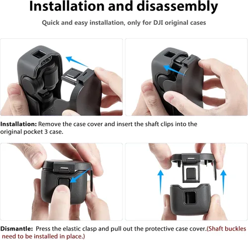 Miniatura 6 de DJI Osmo Pocket 3 - Funda protectora para lente de pantalla, 3 ranuras de almacenamiento de filtro CPL/ND, protege el cardán de impactos, compatible