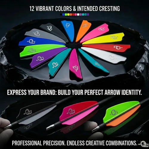 Miniatura 3 de Q2i Zeon Fusion X-II 50pk High-Performance Arrow Fletching Vanes with Tri-Fusion Adhesion Technology for Target Archery Fusion X-II Amarillo 3.5