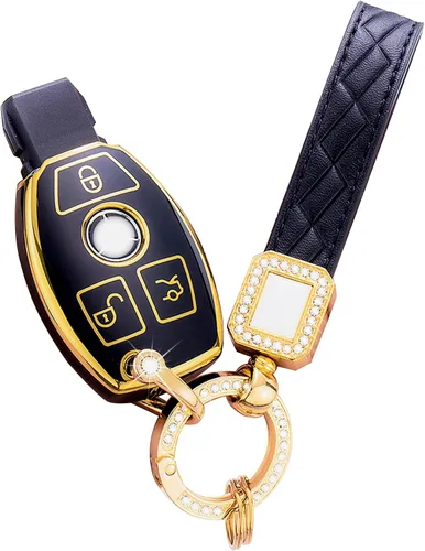 Miniatura 7 de Funda para llavero de Mercedes Benz, TPU suave de 360 grados de protección para llave de coche Clase A 2019-2021 Clase C Clase G, Clase S 2018-2021