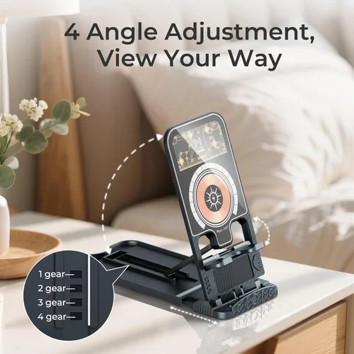 Miniatura 3 de Paquete de 2 cargadores de teléfono inalámbricos rápidos de 15 W, estación de carga inalámbrica plegable para teléfono celular compatible con iPhone