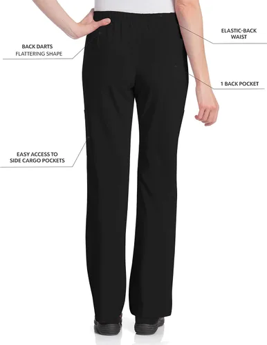Miniatura 3 de Landau Women's Urbane Performance Tailored Fit Stretch 6-pkt Cargo Scrub Pants 9312