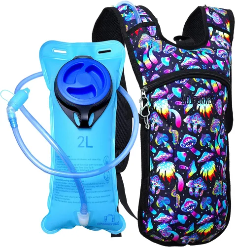 Miniatura 9 de Sojourner Rave Paquete de Hidratación - Mochila de Hidratación - Paquete de Hidratación con Vejiga de 2L - Mochila de Agua para Festivales