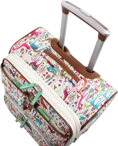 Miniatura 4 de Lily Bloom Patrón de diseño de equipaje de 28 pulgadas expandible con ruedas giratorias dobles, maleta grande y ligera bolsa a cuadros para mujeres