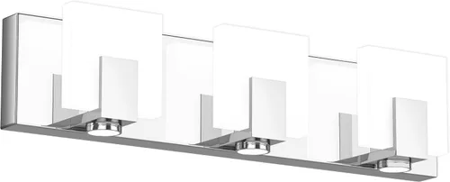 Miniatura 23 de SOLFART Lámpara de baño cromada de 3 luces, luz de tocador sobre el espejo, lámparas LED modernas, 5 colores de temperatura ajustable moderna