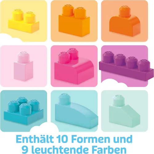Miniatura 3 de Gran bolsa para construcción First Builders Mega Bloks, Rosado